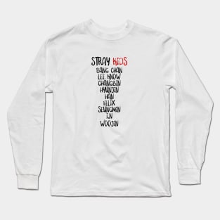 STRAY KIDS Member Names Long Sleeve T-Shirt